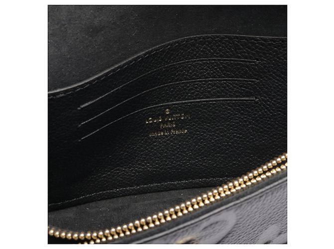 Borsa Louis Vuitton Wallet on Chain Ivy Monogram Empreinte Noir Nero - vista 5