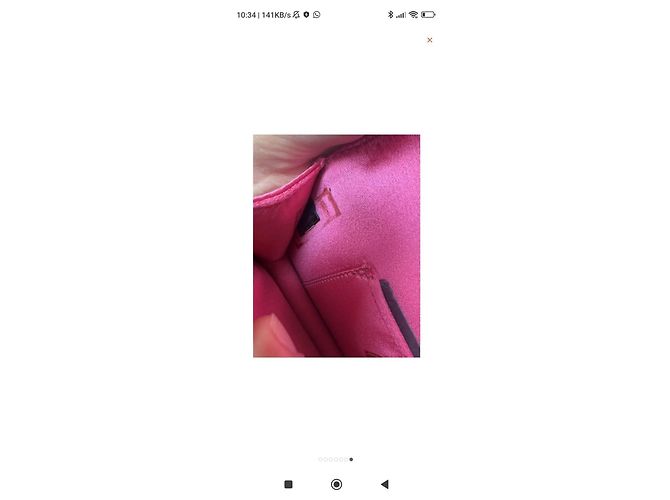 Prada Yes Geldbörse Stoff Rosa Pink - Ansicht 3