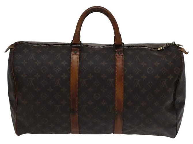 LOUIS VUITTON Monogram Keepall 50 Borsa Boston M41426 LV Auth 112662 Monogramma - vista 2