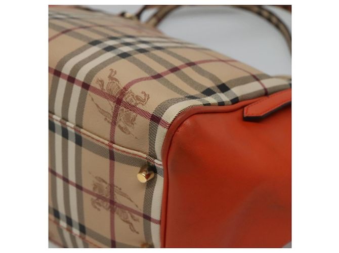 Borsa Tote in PVC Nova Check di BURBERRY Beige Auth 114419 - vista 15
