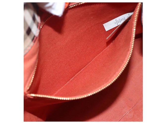 Borsa Tote in PVC Nova Check di BURBERRY Beige Auth 114419 - vista 20