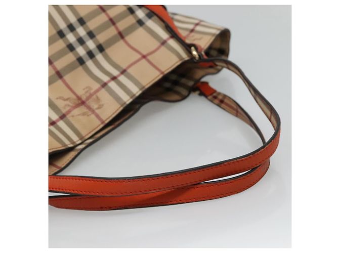 Borsa Tote in PVC Nova Check di BURBERRY Beige Auth 114419 - vista 7