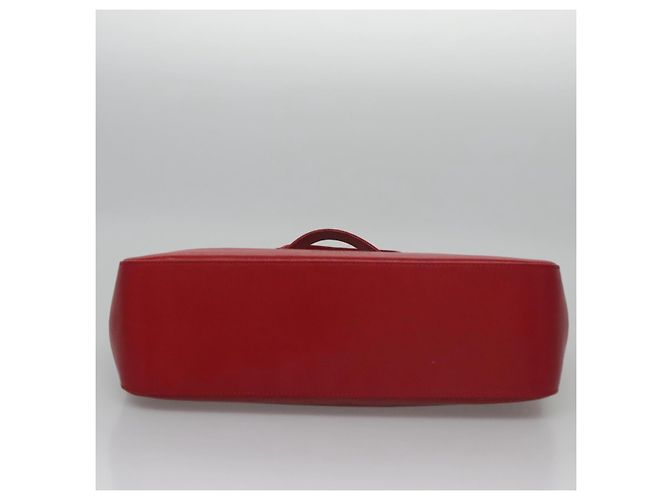 BURBERRY Nova Check Handtasche aus Canvas Beige Rot Auth 113293 - Ansicht 5