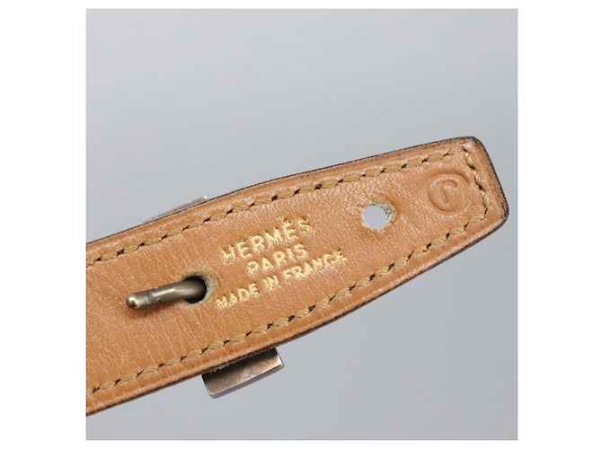 Hermès HERMES Constance Gürtel aus Leder Navy Auth am7633 Marineblau - Ansicht 12