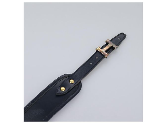 Hermès HERMES Constance Gürtel aus Leder Navy Auth am7633 Marineblau - Ansicht 7