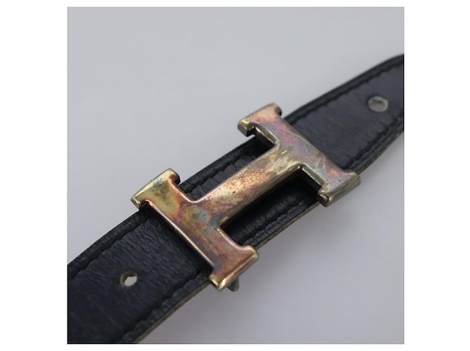 Hermès HERMES Constance Gürtel aus Leder Navy Auth am7633 Marineblau - Ansicht 8