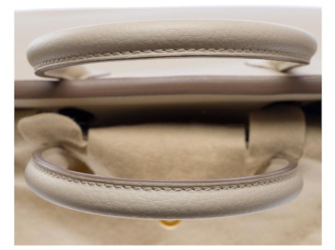 Hermès Sac HERMES Birkin 30 en Cuir Beige - 102513 - vue 10