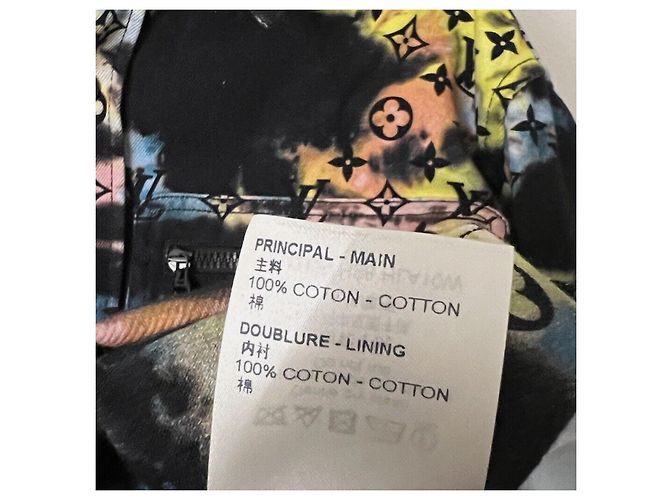 Giacca Tie-Dye Louis Vuitton Nera in Cotone Nero - vista 3