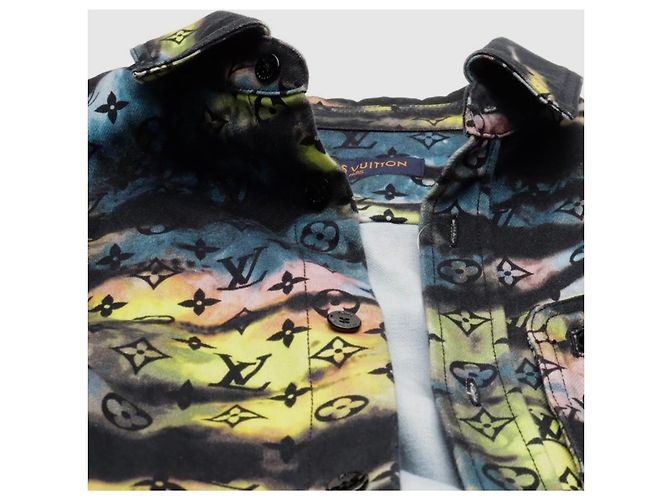 Giacca Tie-Dye Louis Vuitton Nera in Cotone Nero - vista 6
