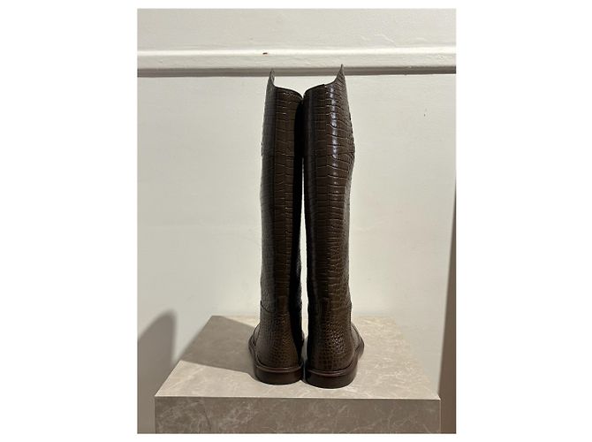 FENDI Stiefel T.EU 39 Leder Braun - Ansicht 6