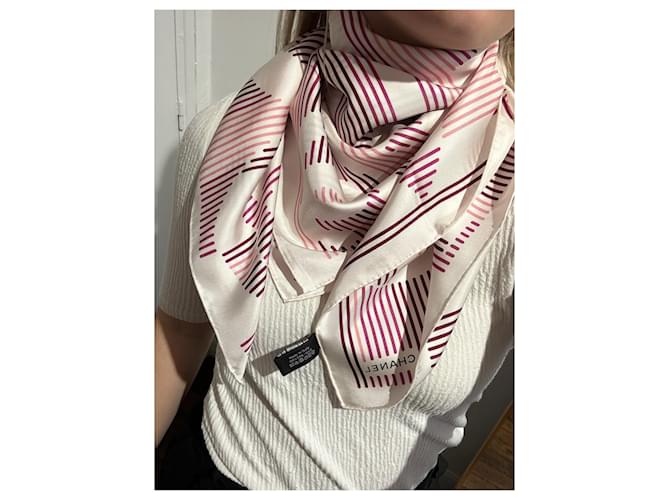 CHANEL Schals T. Seide Pink - Ansicht 7