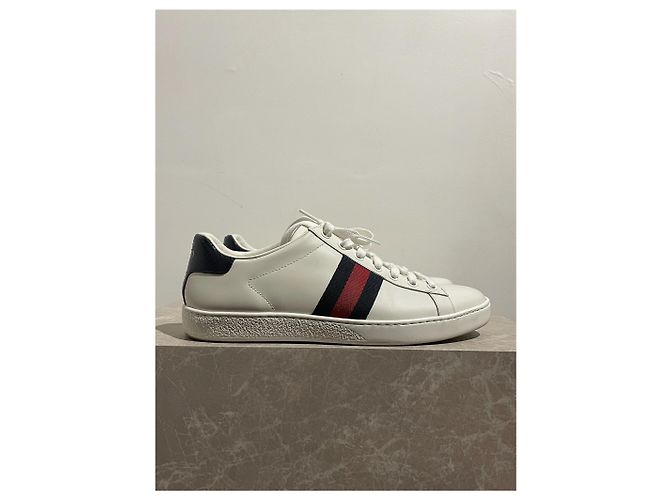 Sneakers GUCCI T.EU 39 Pelle Bianco - vista 6