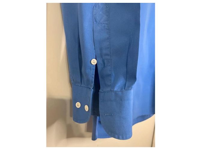 Camicia Hugo Boss azzurra in cotone da uomo M Blu - vista 2