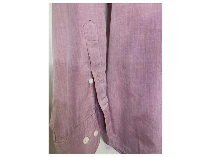 Camicia Hugo Boss rosa in cotone da uomo M - vista 2