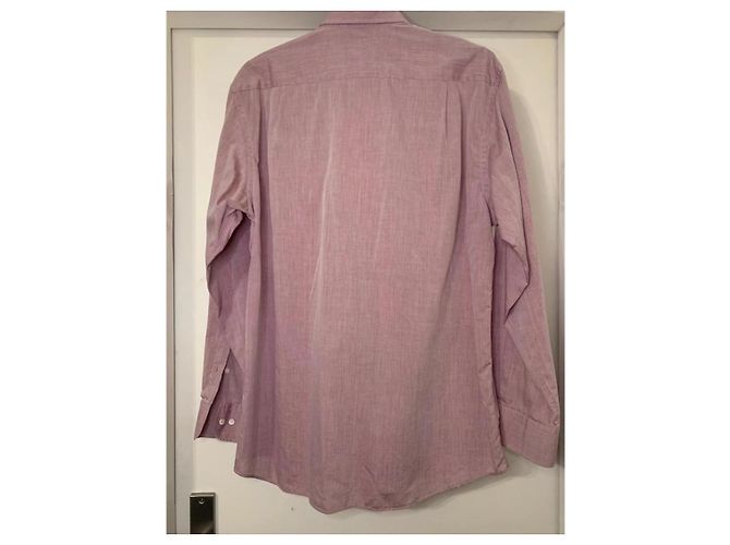 Camicia Hugo Boss rosa in cotone da uomo M - vista 4