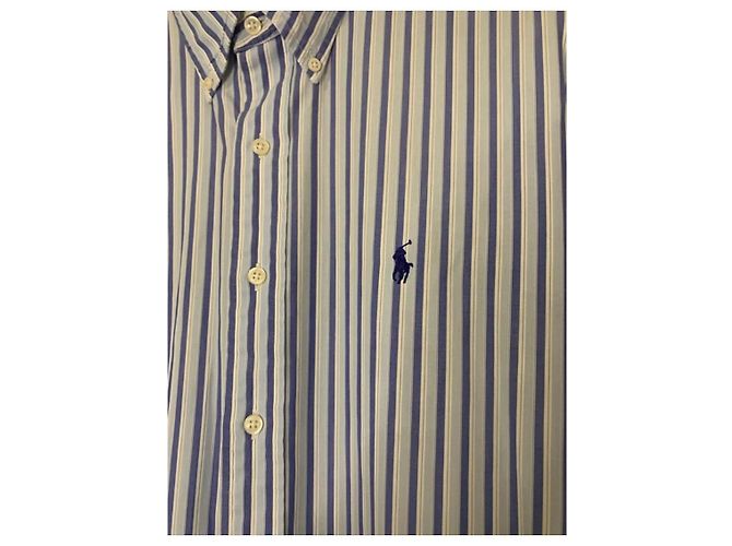 Camicia Polo Ralph Lauren blu in cotone da uomo S - vista 2