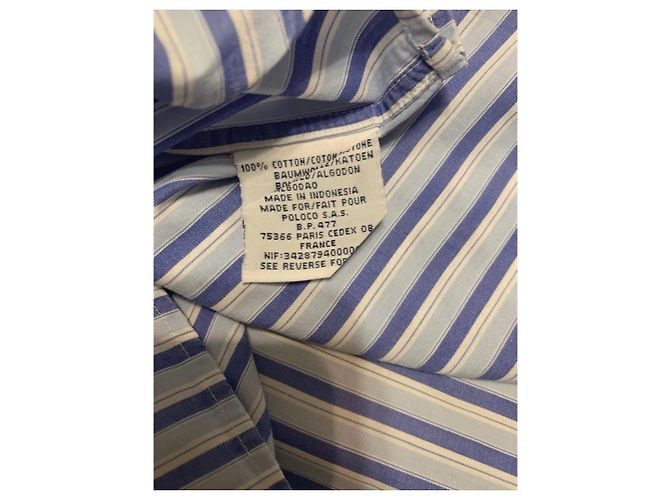 Camicia Polo Ralph Lauren blu in cotone da uomo S - vista 5