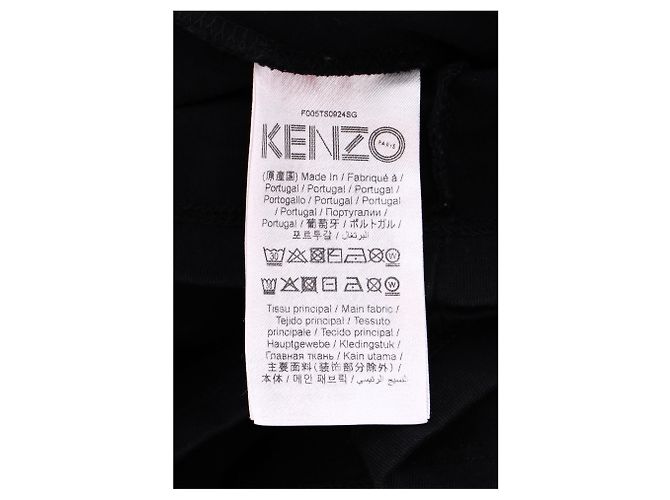 T-shirt Kenzo Logo in cotone nero - vista 10