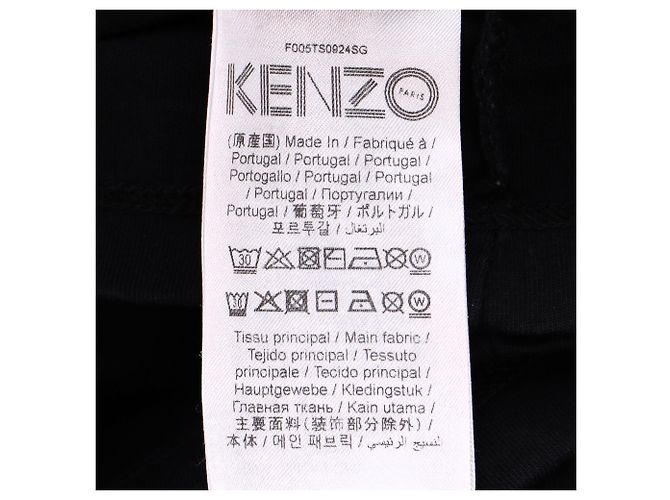 T-shirt Kenzo Logo in cotone nero - vista 5