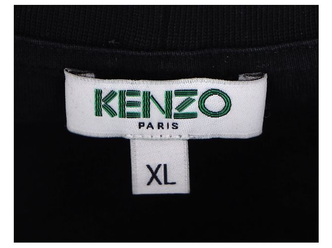 T-shirt Kenzo Logo in cotone nero - vista 9