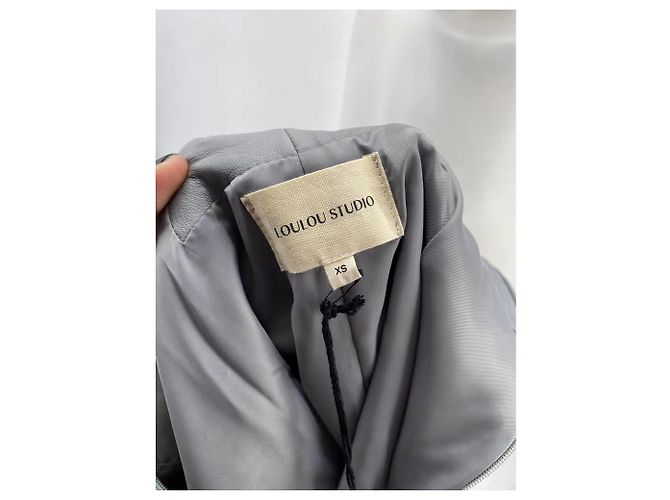 Autre Marque LOULOU STUDIO Vestidos T.Internacional XS Cuero Gris - vista 5