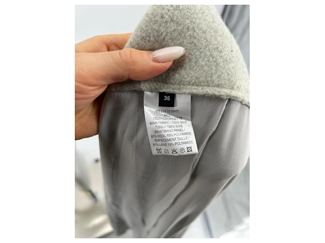 FALDA JOSEPH T.FR 36 Seda Gris - vista 6