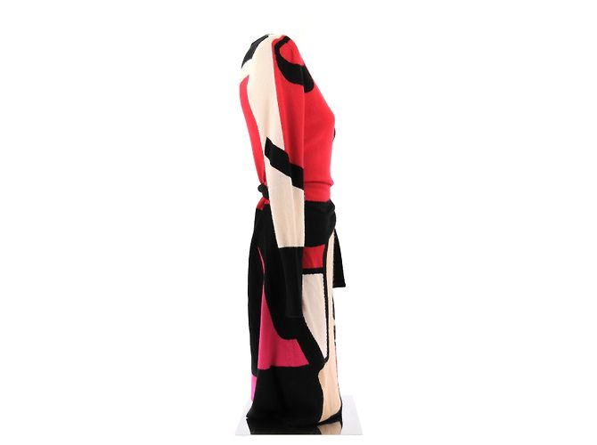 DIANE VON FURSTENBERG Kleider T.International M Kaschmir Mehrfarben - Ansicht 4
