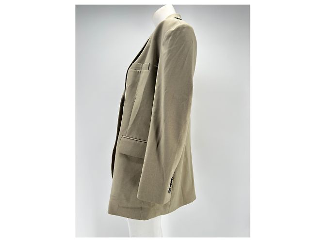 Autre Marque NON SIGNE / UNSIGNED Jackets T.International S Polyester Beige - view 3