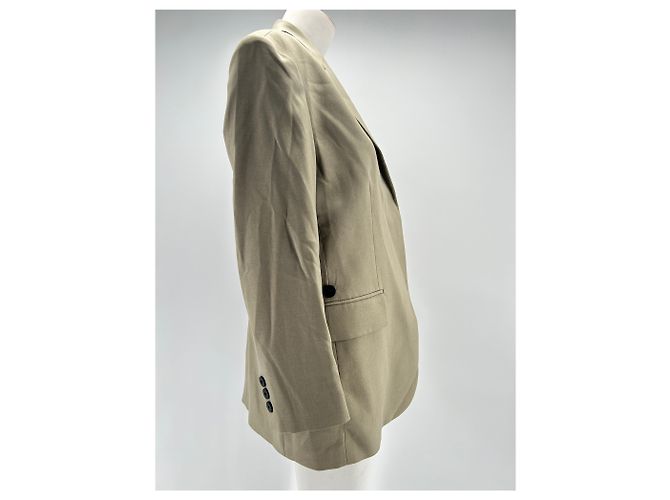Autre Marque NON SIGNE / UNSIGNED Jackets T.International S Polyester Beige - view 4