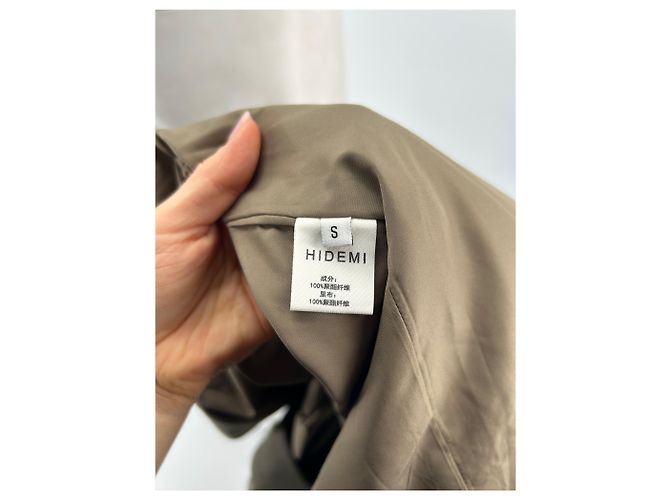 Autre Marque NON SIGNE / UNSIGNED Jackets T.International S Polyester Beige - view 6