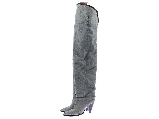 ISABEL MARANT Botas T.EU 40 Tela Azul - vista 3