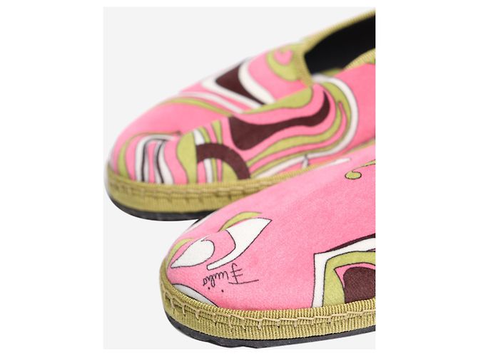 Emilio Pucci Ballerines roses et vertes - taille EU 37 - vue 4