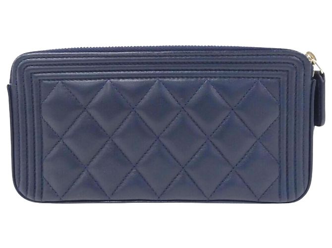 Chanel Boy Azul marino - vista 2