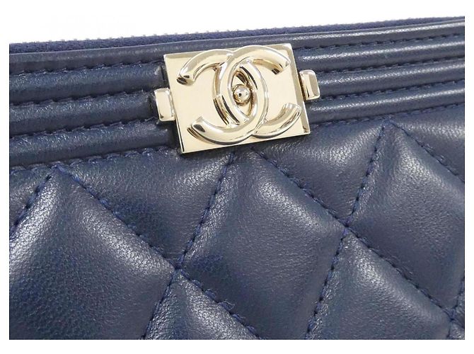 Chanel Boy Azul marino - vista 6