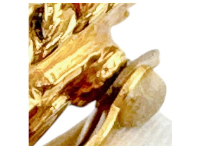 Orecchini a clip dorati Chanel con perle finte D'oro - vista 14