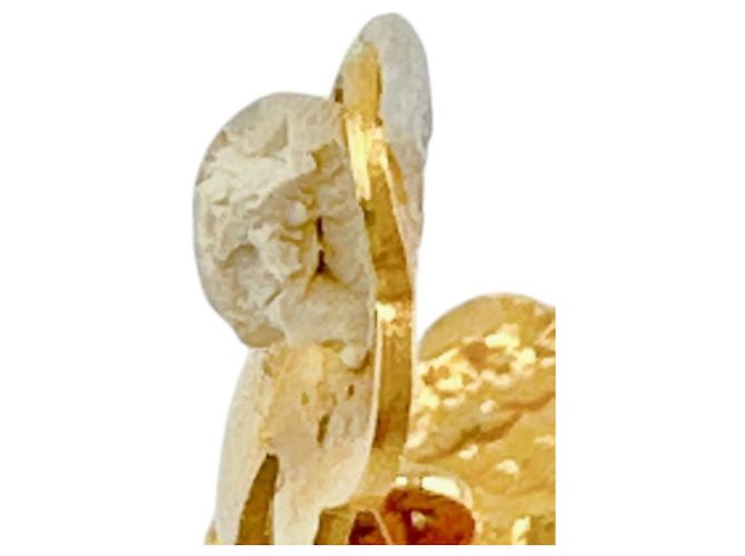 Orecchini a clip dorati Chanel con perle finte D'oro - vista 18