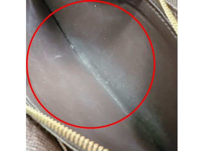 Cartera Larga Louis Vuitton en Lona Damier Marrón Castaño - vista 18