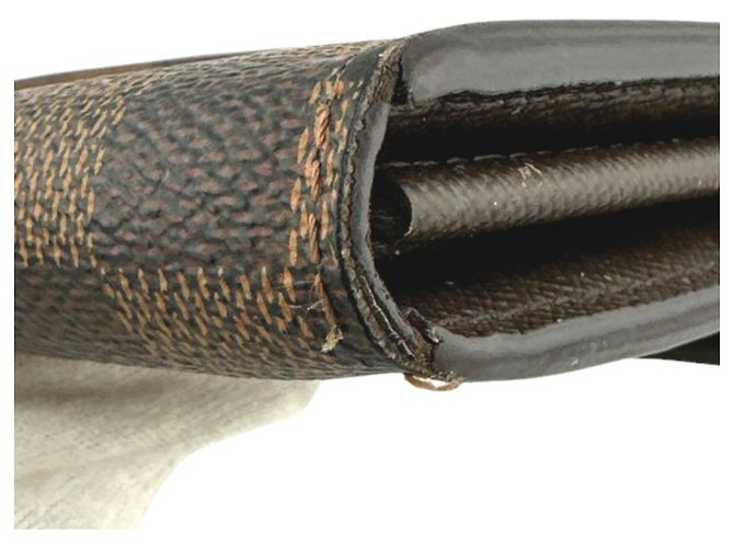 Cartera Larga Louis Vuitton en Lona Damier Marrón Castaño - vista 5