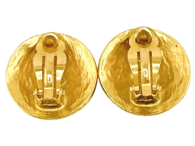 Boucles d'oreilles clip en or Chanel Doré - vue 3