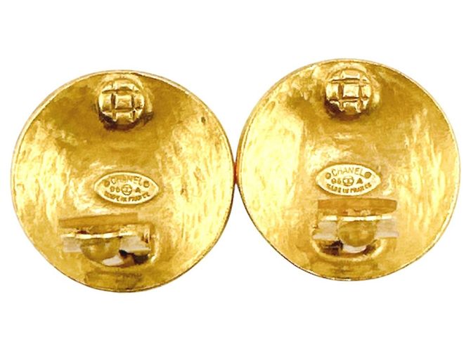 Boucles d'oreilles clip en or Chanel Doré - vue 5