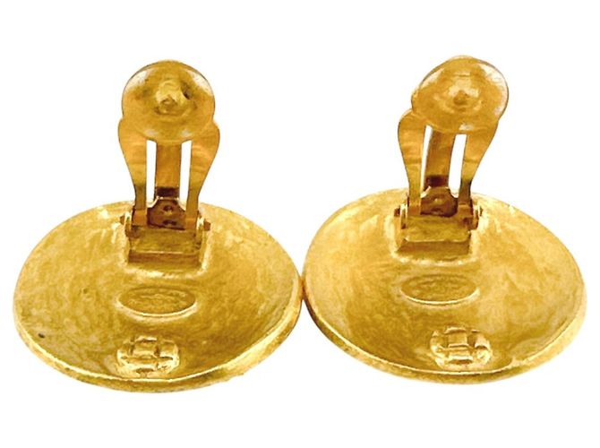 Boucles d'oreilles clip en or Chanel Doré - vue 6