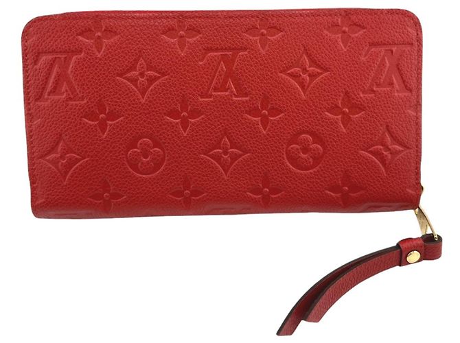 Cartera Larga Monogram Empreinte Louis Vuitton Roja - vista 3
