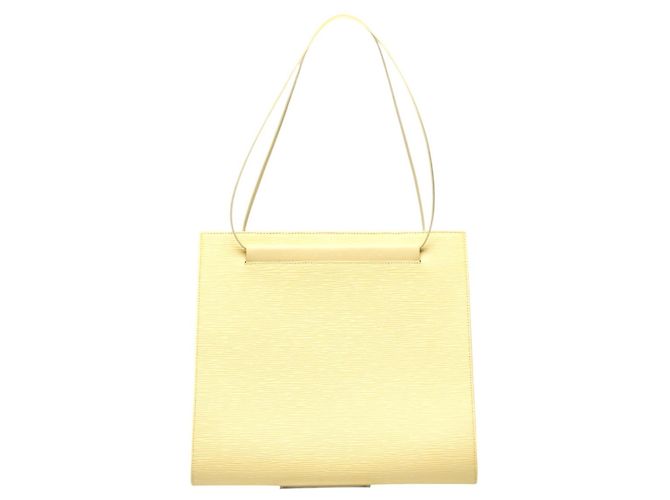 Borsa a spalla in pelle Epi Louis Vuitton Giallo - vista 3