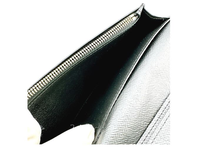 Cartera larga de cuero Epi Louis Vuitton Negro - vista 13
