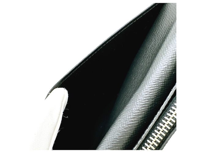 Cartera larga de cuero Epi Louis Vuitton Negro - vista 16