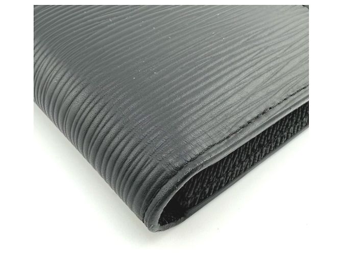 Cartera larga de cuero Epi Louis Vuitton Negro - vista 5