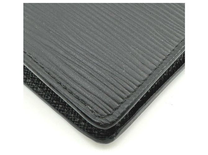 Cartera larga de cuero Epi Louis Vuitton Negro - vista 6