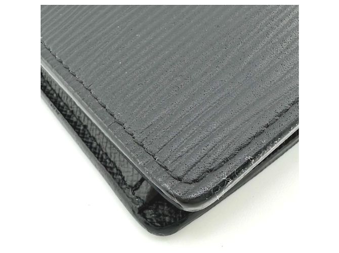 Cartera larga de cuero Epi Louis Vuitton Negro - vista 7
