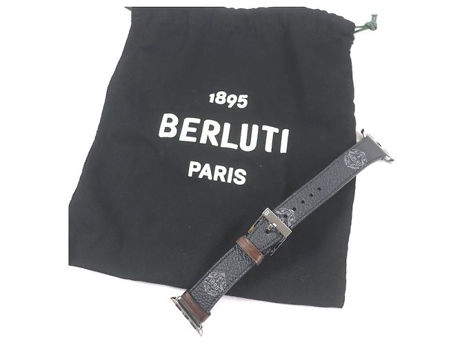 Lederarmband mit Berluti-Logo-Muster - Ansicht 2