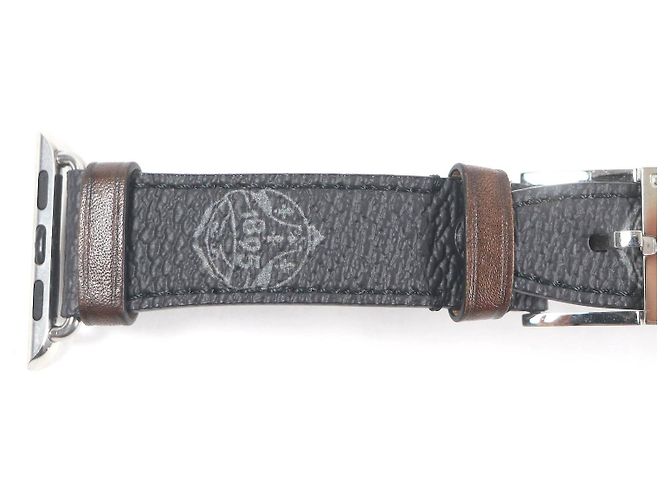 Lederarmband mit Berluti-Logo-Muster - Ansicht 6